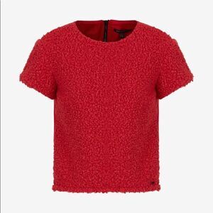 Armani Exchange Womens Teddy Bear Red Shirt Size XS